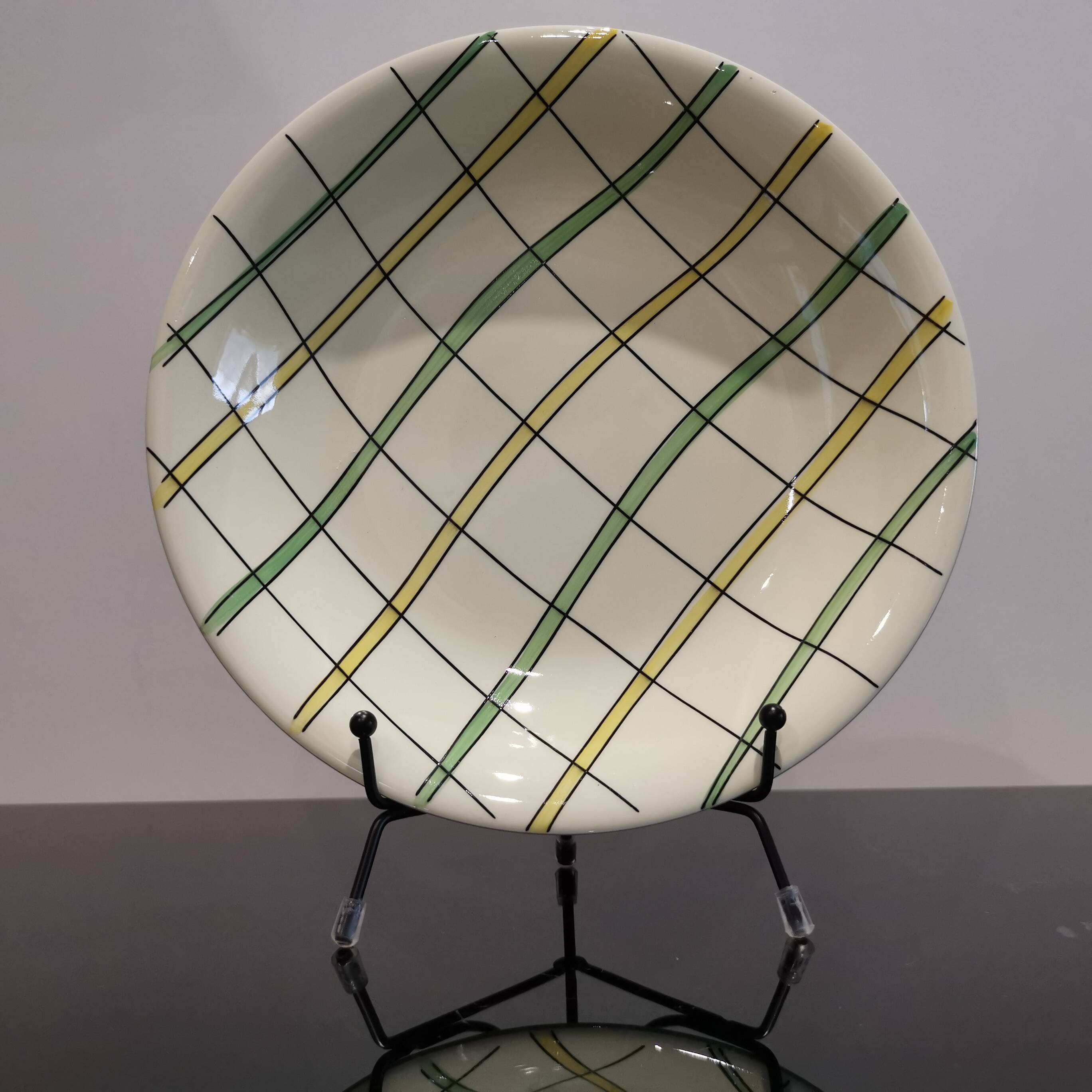 Deep plate Salins France, St Yves pattern, Vintage