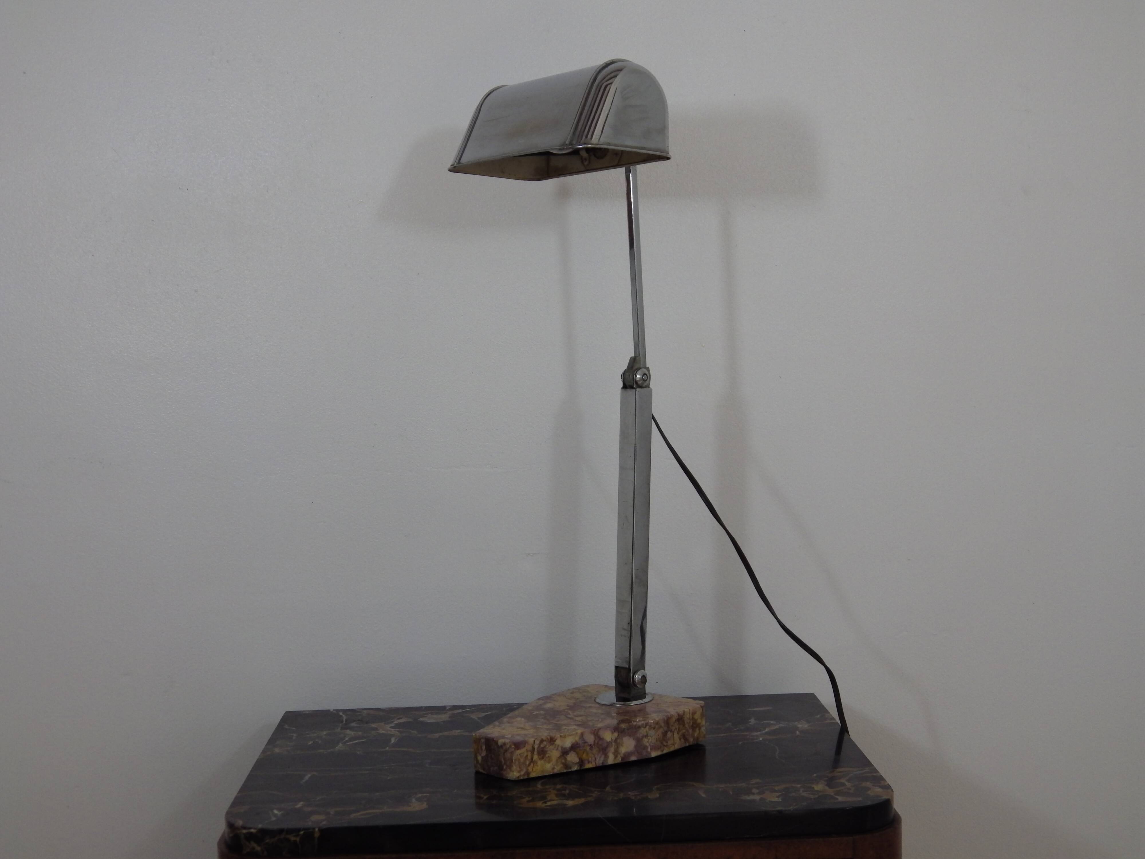 Lampe de bureau, notaire, avocat, Art déco.