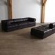 De Sede DS-88 modular sofa in dark brown patchwork leather, Switzerland 1970s
