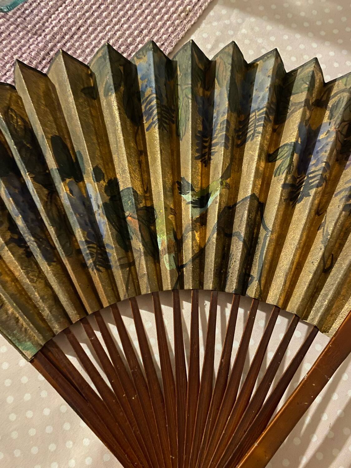 Éventail japonais vintage