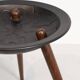 Danish Side Table with Rosewood Legs