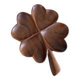 Wooden tray in clover shape