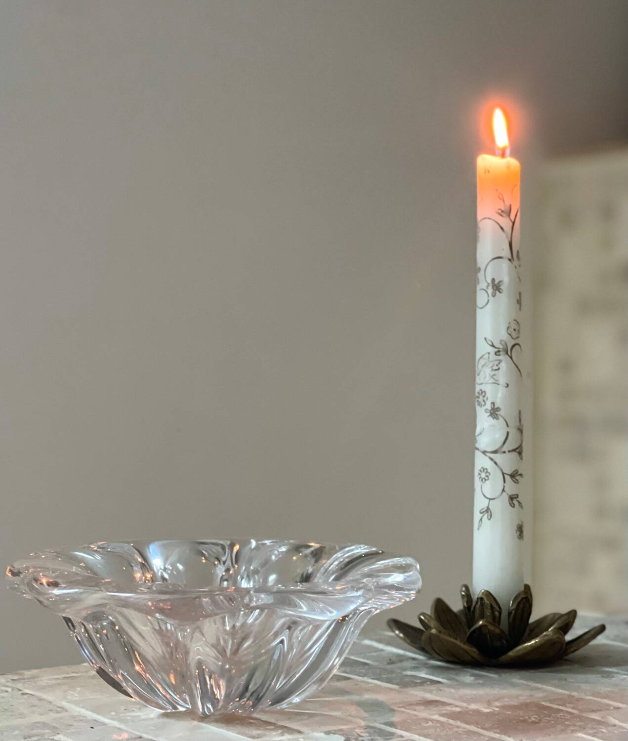 Crystal catchall by St Lambert