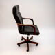 Fauteuil de bureau vintage en cuir