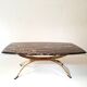 Coffee table in marble and bronze,france circa 1970