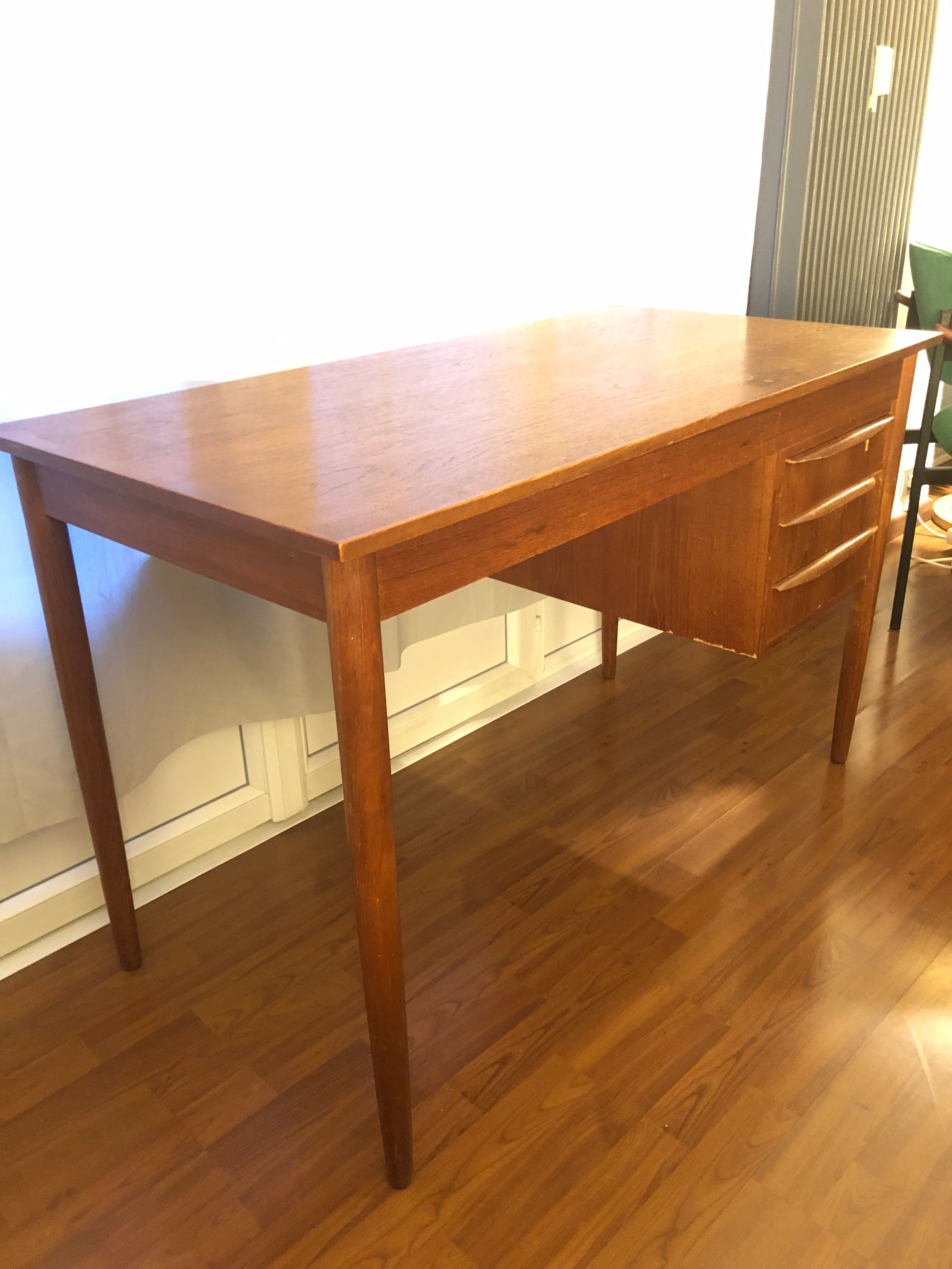 Danish teak desk