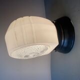 Old vintage glass wall sconce