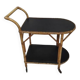 Vintage rattan serving trolley