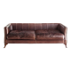 Vintage leather sofa. Edited by Mantellassi. Italy, 90s