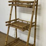 Folding bamboo shelf