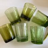 Set of 6 glasses cups of Biot XXL 1960
