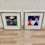 Pair of lithographs "BENT KARL JAKOBSEN".