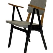 Fauteuil vintage Palais De Tokyo par Zwager Ermeloo, design 1950