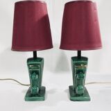 Pair of art deco lamps