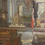 Church interior signed Stichaner
