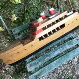 Old solid wooden boat