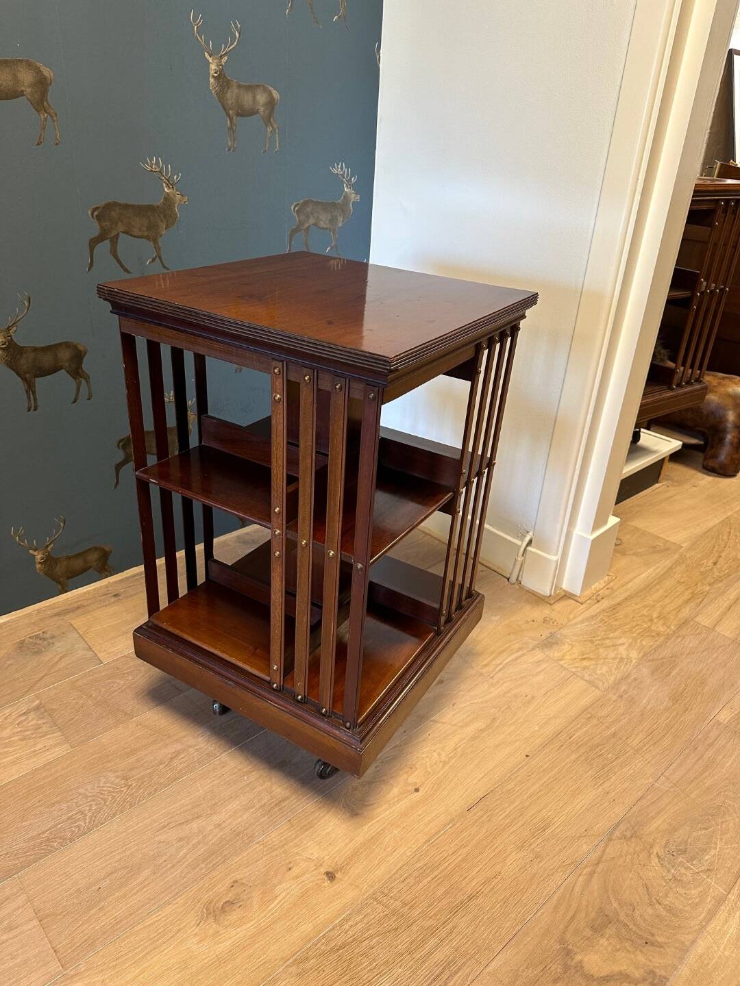 Antique revolving bookcase