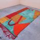 Tapis beni ourain traditionnel tissé main