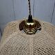 Suspension fleur en rafia