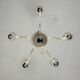 Venetian chandelier in gold and dark blue Murano glass, 5 light arms, circa 1960