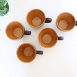 Tasses en grès x5 grès France