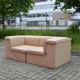 Modular Lübke Quattro Q System Leather Sofa