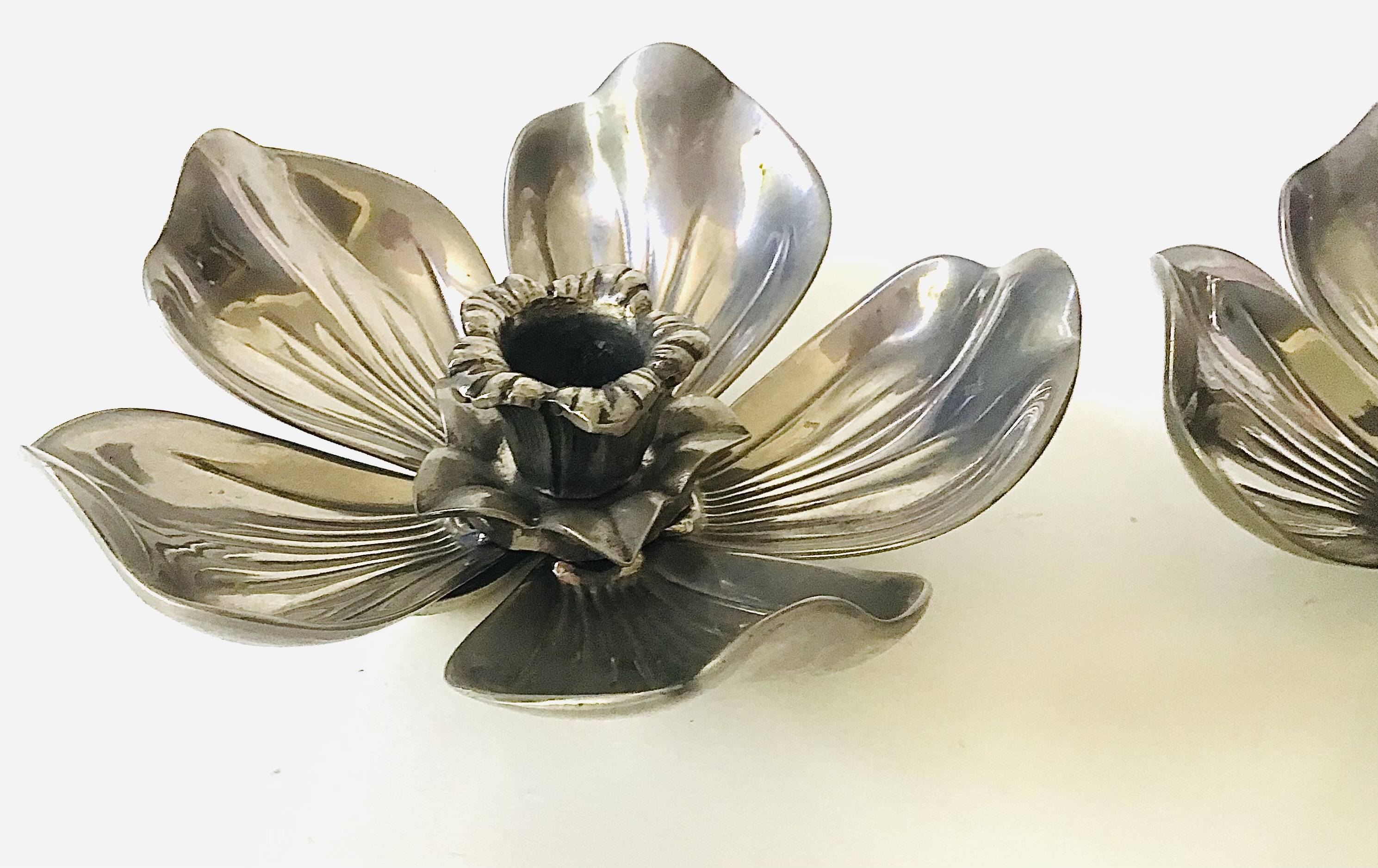 Candle holders ashtrays flowers