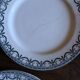 A set of 6 flat plates Terre de Fer Guirlandes Louis XVI Salins