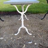 3 Cast Iron and Wood Bistro Tables
