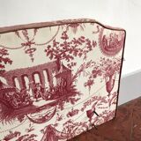 Toile Jouy fabric bedhead