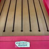 Lot 6 anciennes chaises design Dieticker Bruno Rey bois fuchsia vintage années 70