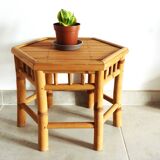 Bamboo side table, bamboo coffee table, bamboo stool.