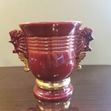 Vintage vase with seahorses
