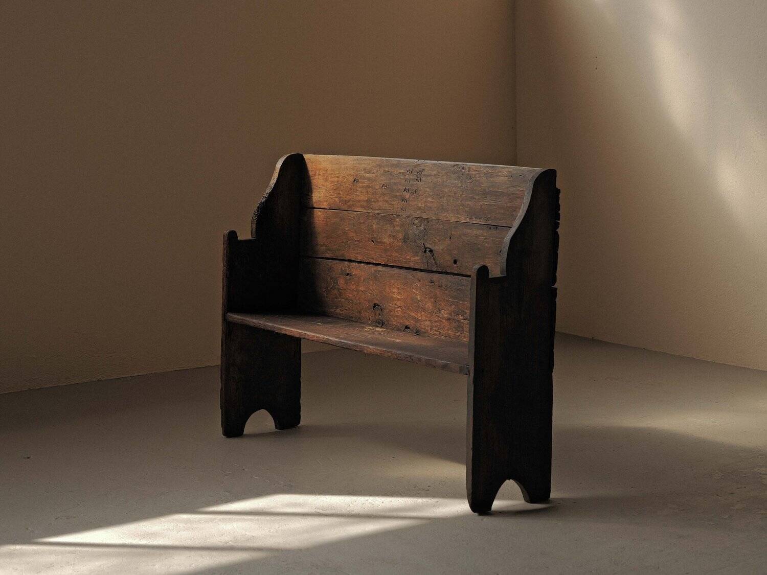 Banc de ferme, Art-Populaire, Ardèche, XIXᵉ siècle