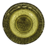Cup, glass or tealight holder in green blown glass