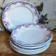Nine Sarreguemines earthenware dessert plates, Brunoy service, 1940s