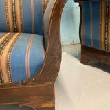 Pair of meridians in rosewood, Charles X period.