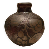 Large art deco ball vase signed d'argyl