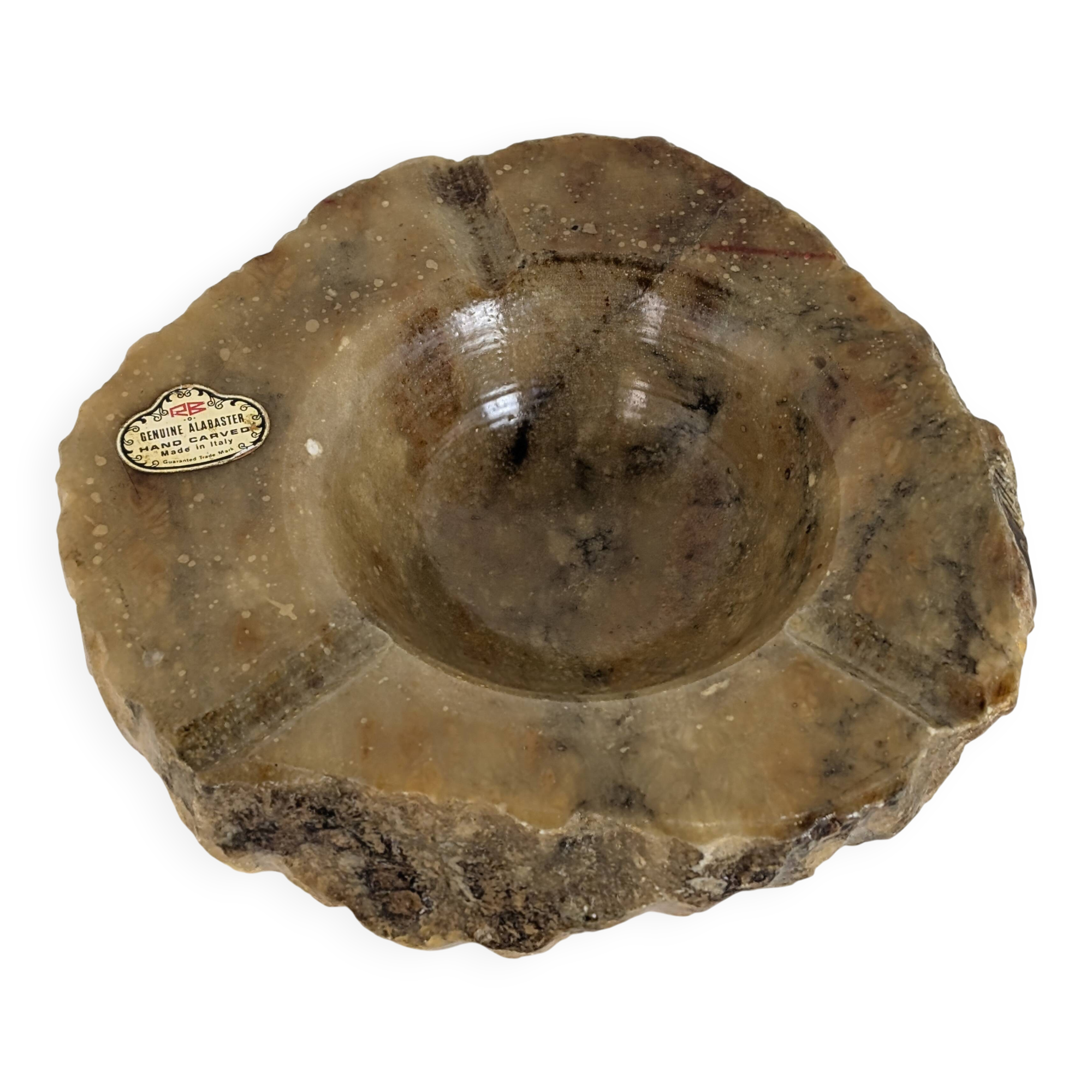 Cendrier italien en albâtre