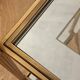 Rolling dessert trolley in gilded brass style Jansen