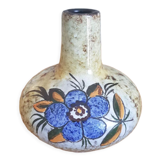 Vase west germany floral pattern