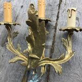 Pair of Louis xv style bronze wall light