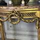 Louis XVI console table in carved and gilded wood, Jura brocatelle marble, 18th century