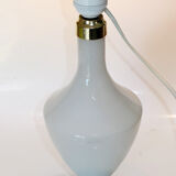 Glass table lamp in opal 1950