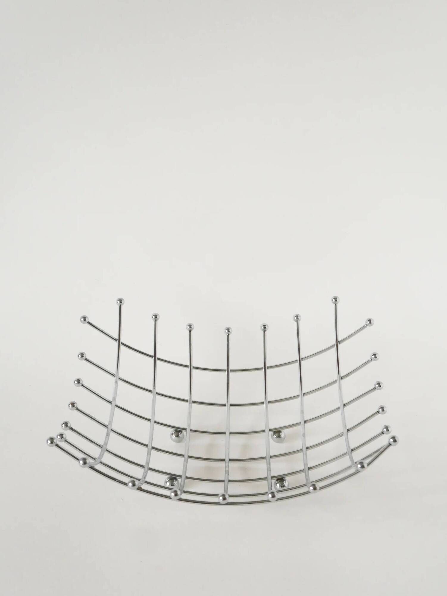 Stainless steel fruit bowl, design, 1980