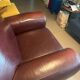 Fauteuil club en cuir steiner