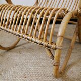 Vintage rattan armchair