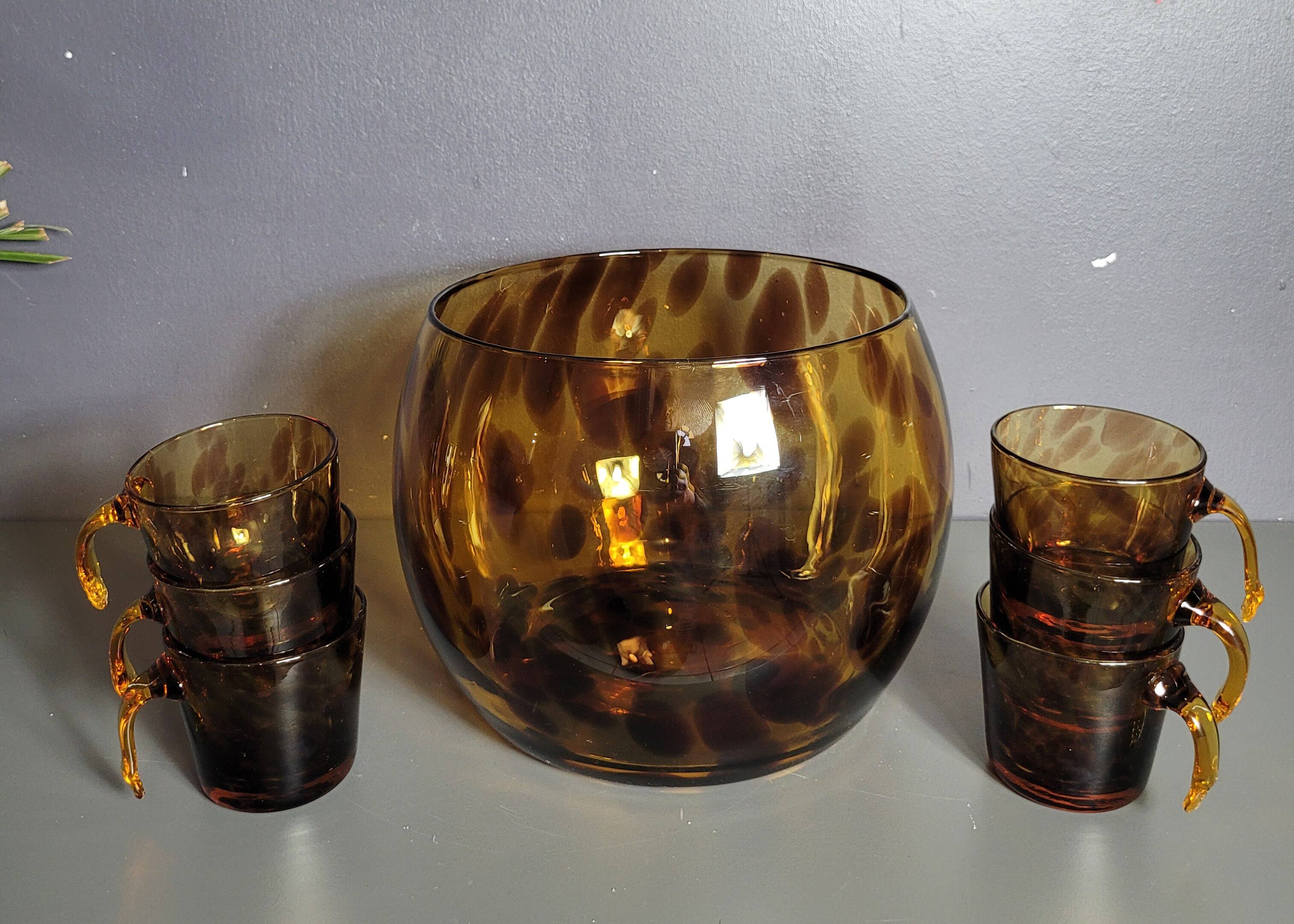 Blown glass punch service