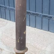 1950s floor lamp in brass with double gold and bronze patina