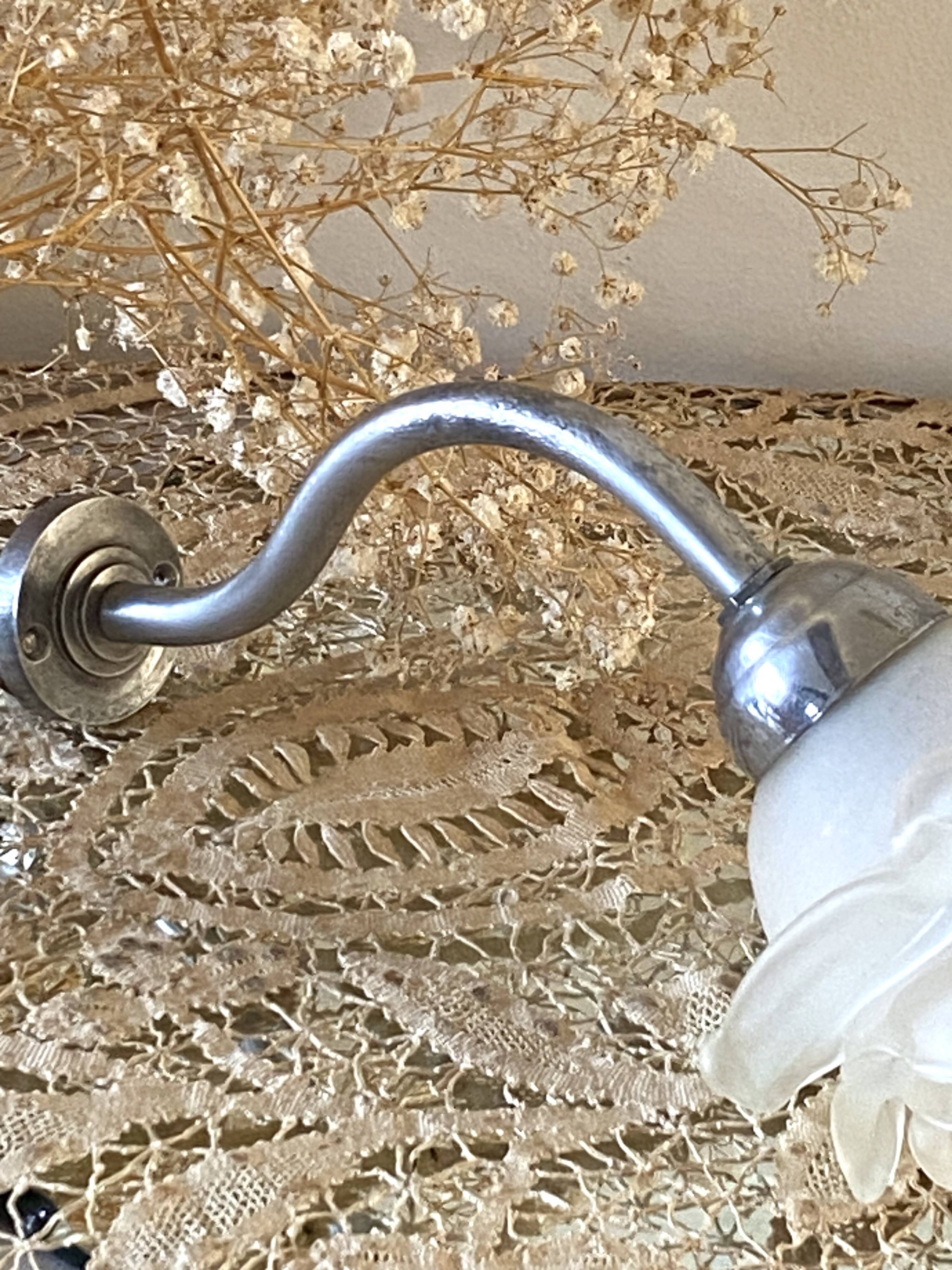 Swan neck wall light